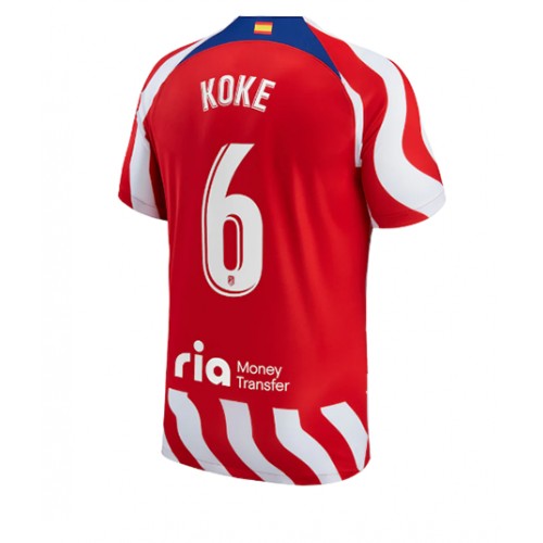 Atletico Madrid Koke #6 Hjemmedrakt 2022-23 Kortermet Atletico Madrid Koke #6 Hjemmedrakt 2022-23 Kortermet